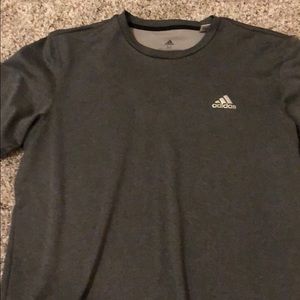 Gray adidas dri fit t shirt